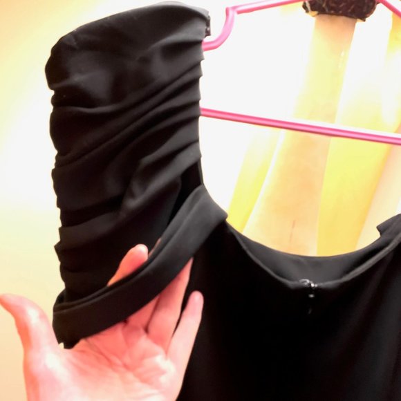 Dress, Under knee, Black, Size 6, Full lining, Sleeveness. Details. - Picture 3 of 10